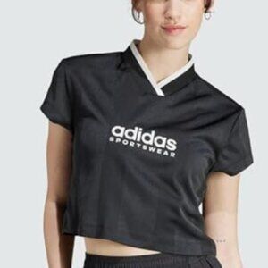 adidas Women's Tiro Colorblock Cropped Tee